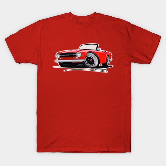 Triumph TR6 Red T-Shirt by y30man5